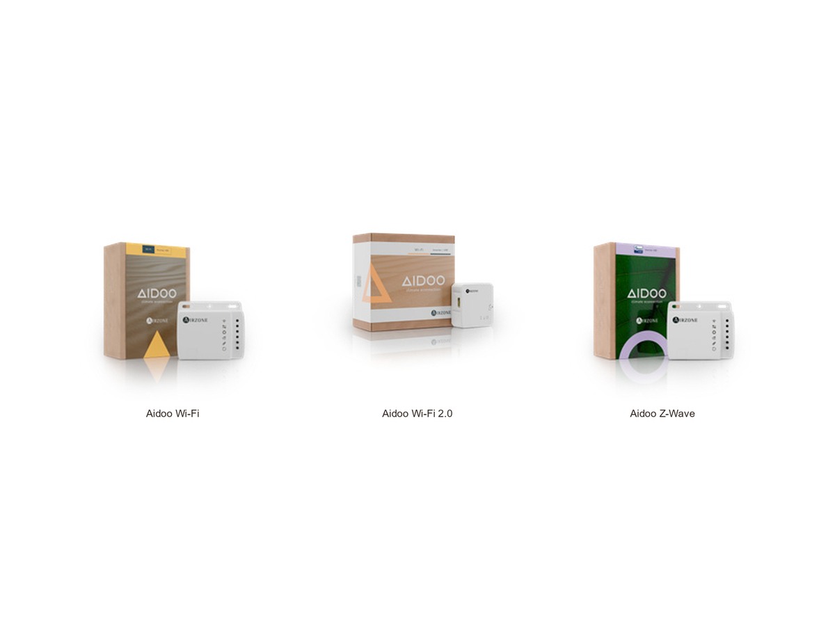 Airzone Aidoo — Wi-Fi, Zigbee și Z-Wave — fotografie din catalog
