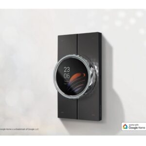 Akubela HyPanel Lux Piano — ecran și buton rotativ — Fotografie de gamă extrasă din catalog.
