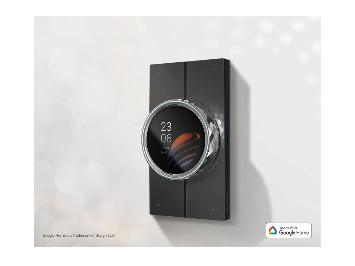 Akubela HyPanel Lux Piano — ecran și buton rotativ — fotografie din catalog