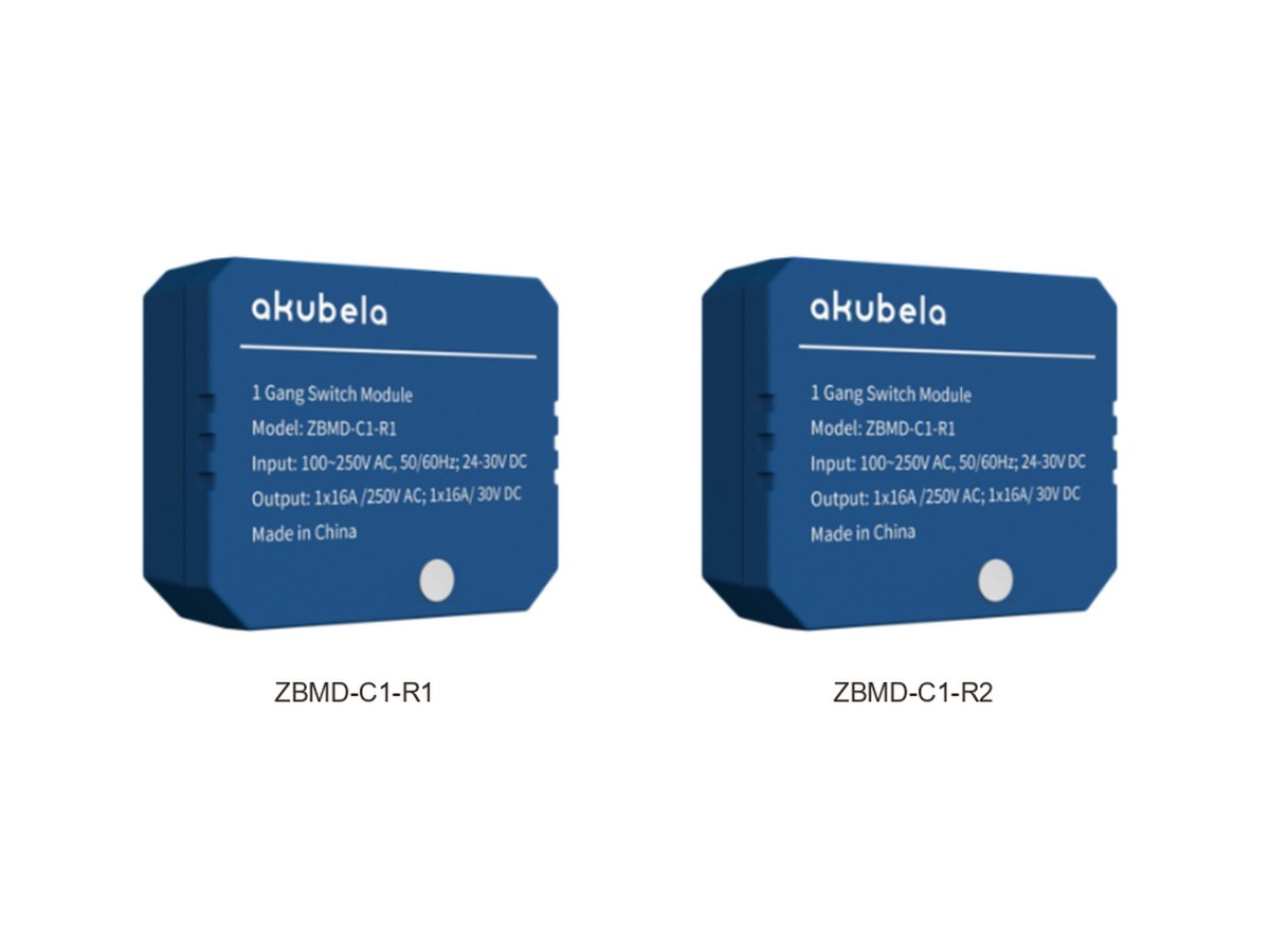 Akubela — module Zigbee cu relee — fotografie din catalog