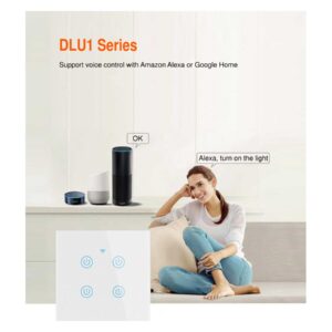 Larkkey D86 — întrerupătoare tactile din sticlă, Zigbee — Fotografie originală din catalogul Larkkey.
