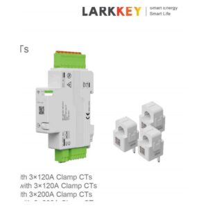Larkkey QQSDM — contoare compacte cu clești CT, trifazate și 1P+N — Fotografie originală din catalogul Larkkey.