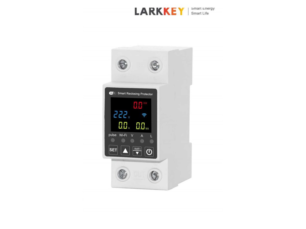 Larkkey QQ-RCB — protecții cu reanclanșare automată și afișaj, Wi-Fi — Fotografie originală din catalogul Larkkey.