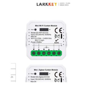 Larkkey ECC02 — modul pentru perdele și rulouri — Fotografie originală din catalogul Larkkey.