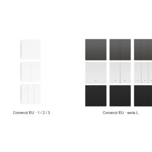 întrerupătoare cu apăsare — format EU — Fotografie de gamă extrasă din catalog.