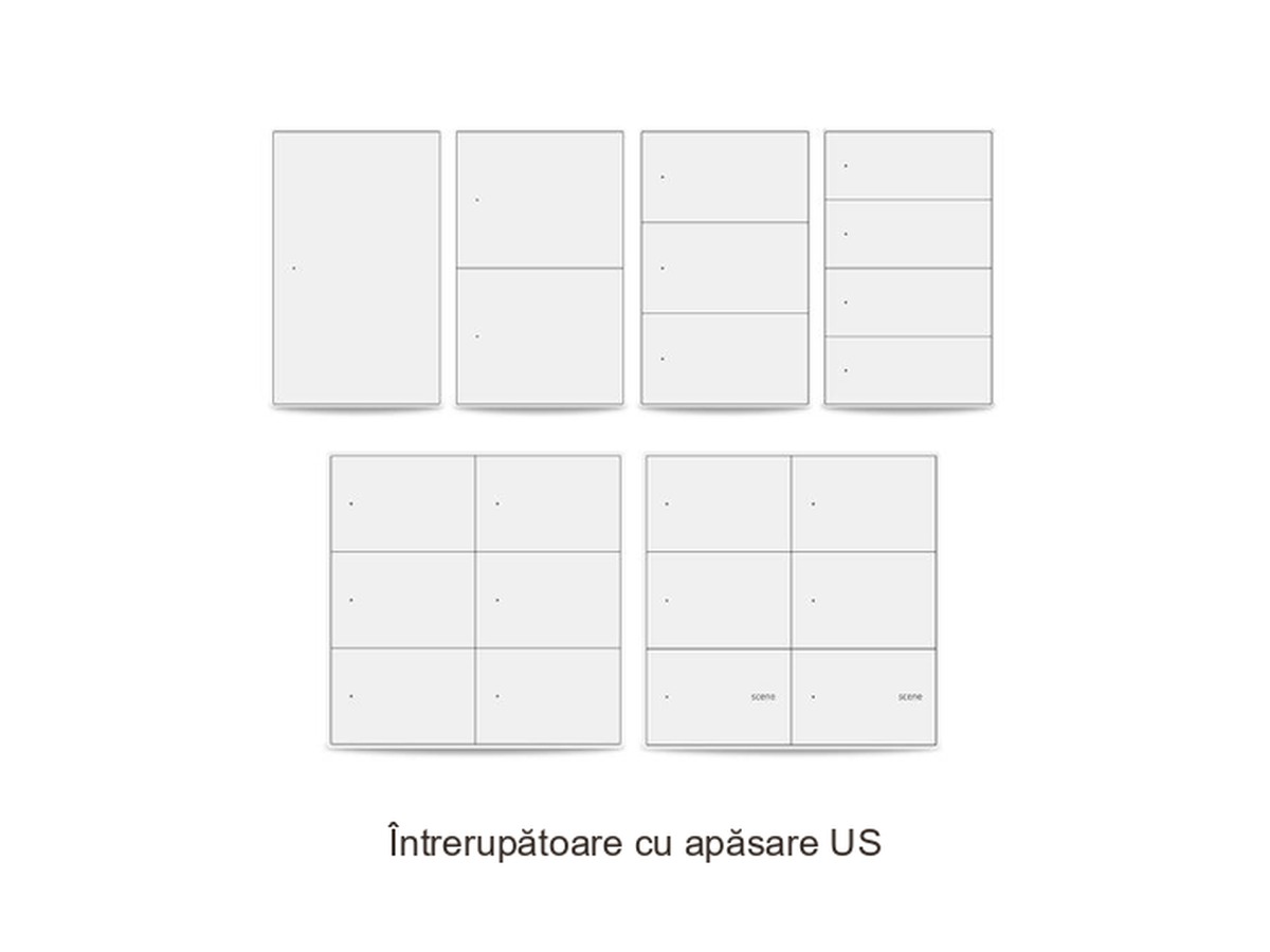 întrerupătoare cu apăsare — format US — fotografie din catalog