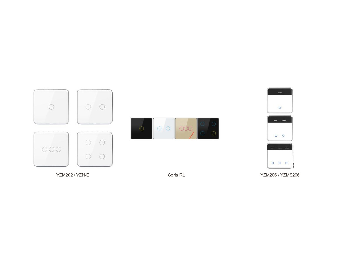 întrerupătoare tactile — format EU — fotografie din catalog