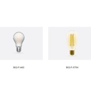 SONOFF B02-F — becuri cu filament E27 — Fotografie de gamă extrasă din catalog.