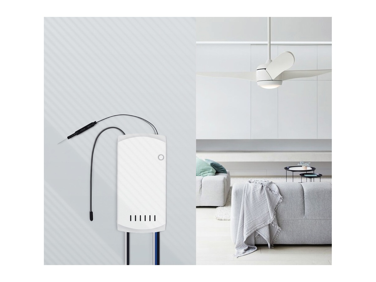SONOFF iFan04 — ventilator și lumină — fotografie din catalog