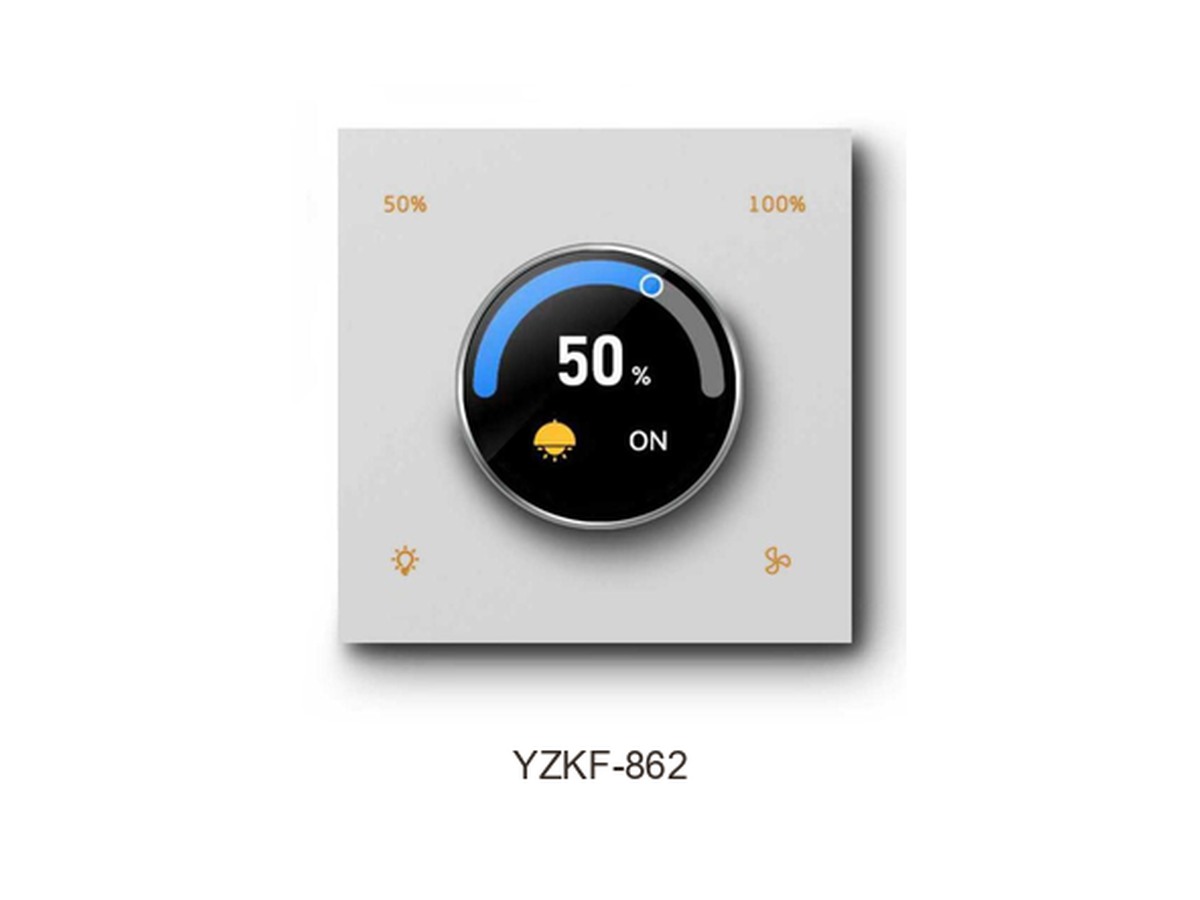 Tuya YZKF-862 — lumină și ventilator — fotografie din catalog