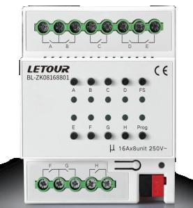 Actuator Zigbee LETOUR cu 8 canale — LY/ZK0816412J